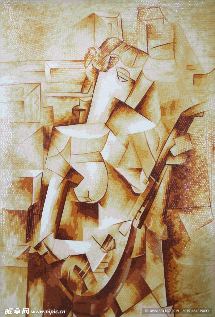 马赛克剪画 素材  马赛克