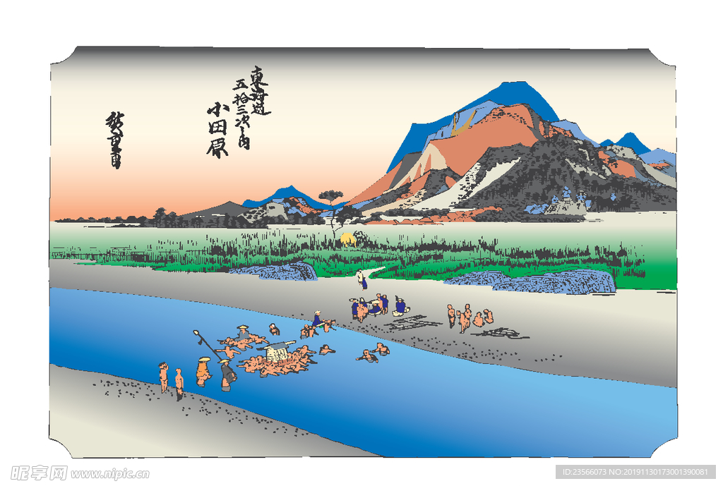 浮世绘图案