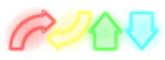 霓虹灯箭头