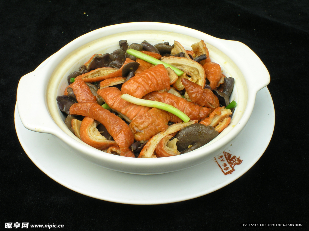 野菌肥肠煲