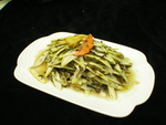 酸菜炒野竹笋
