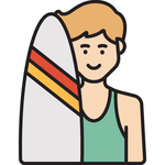 冲浪男