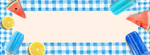 夏季冰棒西瓜海报banner