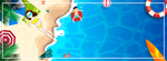 卡通沙滩海洋海报banner