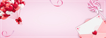 爱心气球情人节海报banner