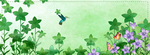 简约植物花朵海报banner