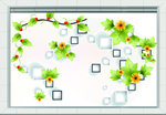 花卉背景墙