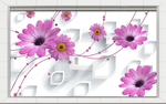 花卉背景墙