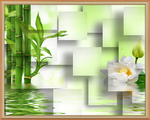 花卉背景墙
