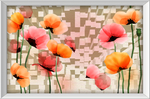 花卉电视墙