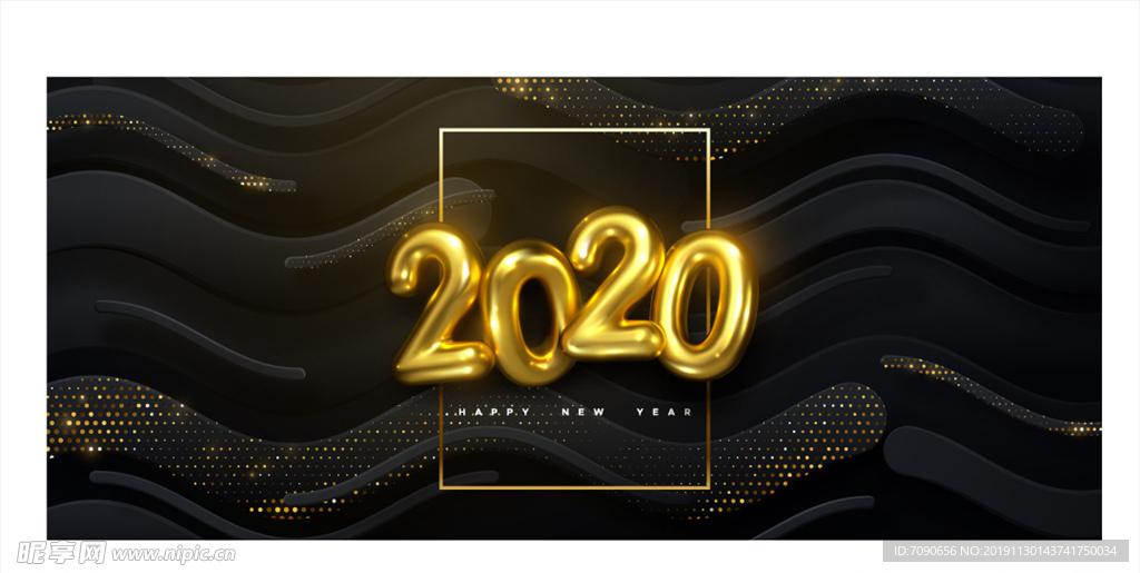 2020黑金背景