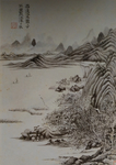 写杜甫诗意图册之落