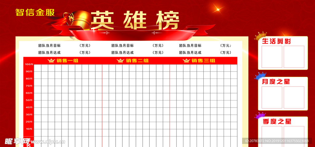 英雄榜 荣誉榜 文化墙 形象墙