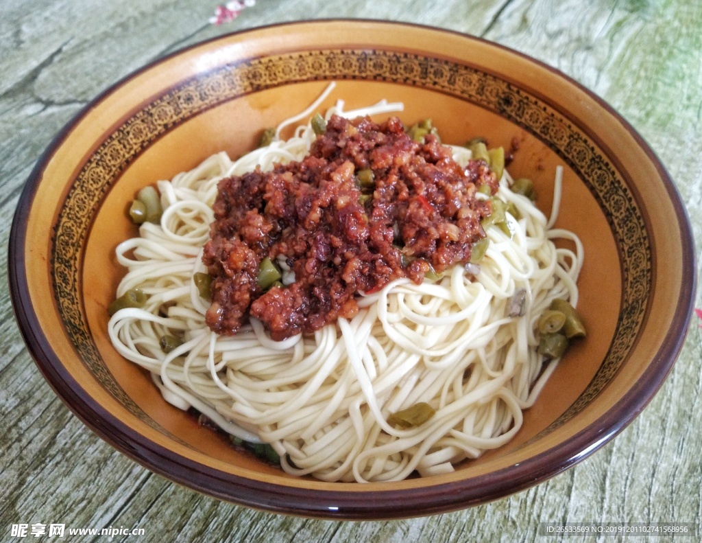 干拌面 杂酱面 面条 早餐