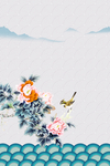 牡丹花背景