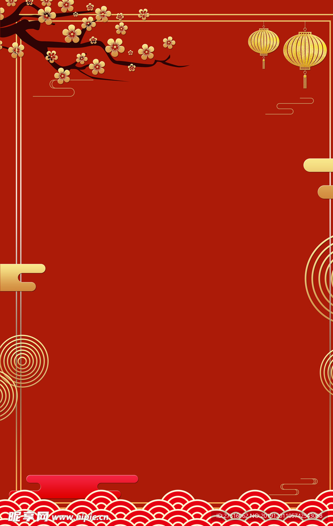 红色背景