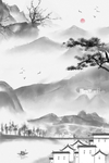 山水画背景