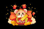 2020鼠年春节海报设计素材