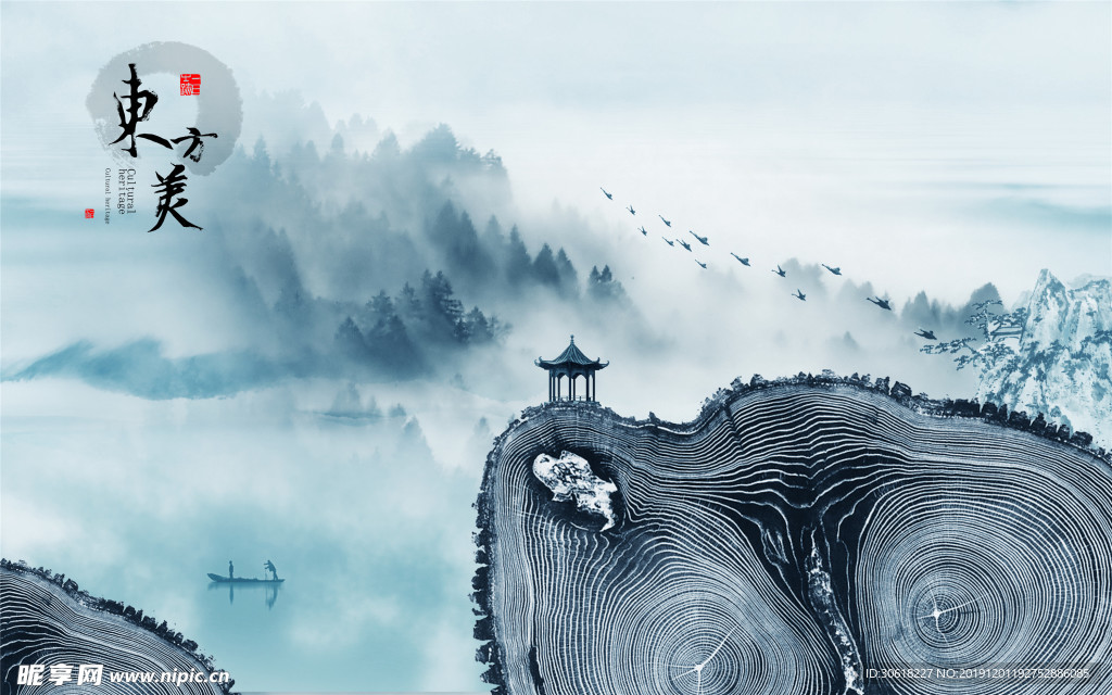 新中式装饰画背景墙