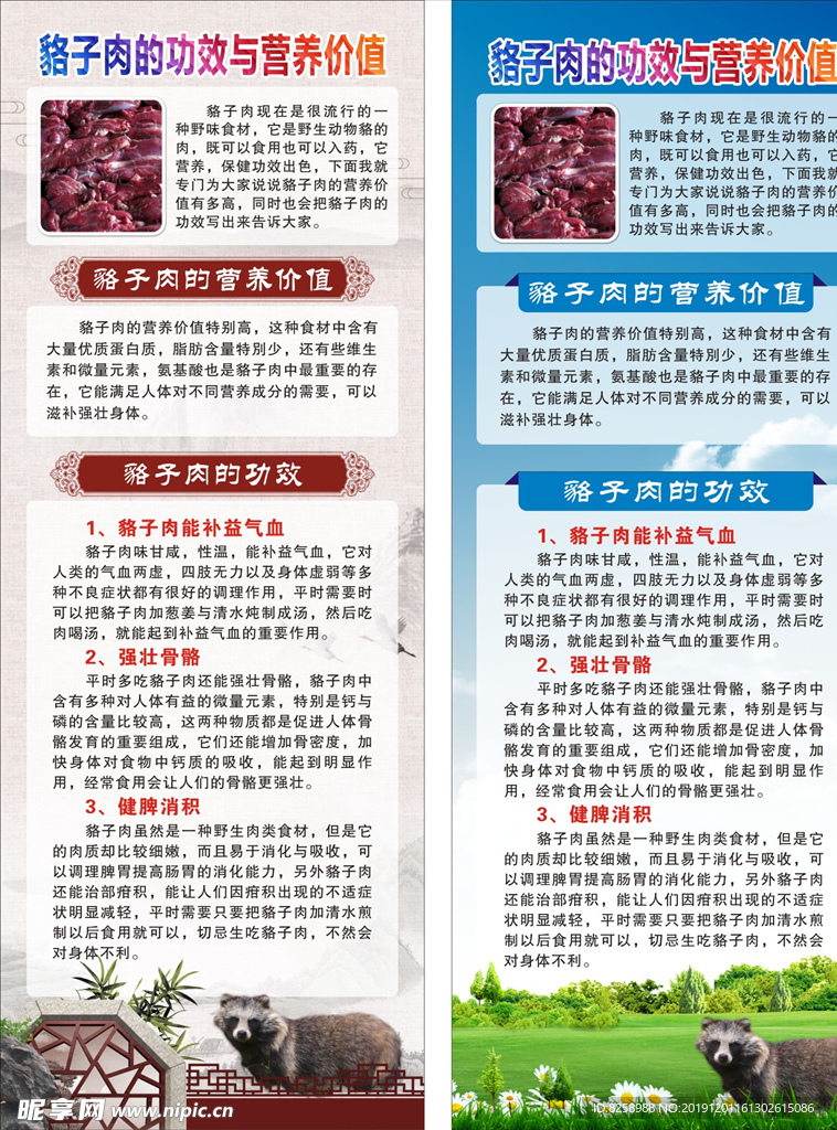 貉子肉的功效与营养价值