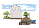 建筑立面手绘