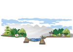 河道立面手绘