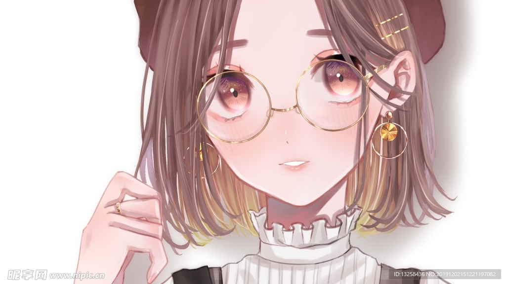 彩色 人物 插画 动漫 背景
