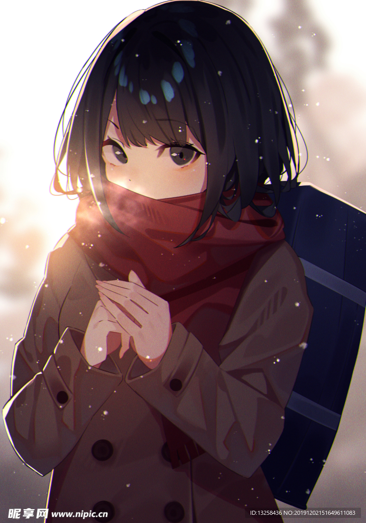 彩色 人物 插画 动漫 背景