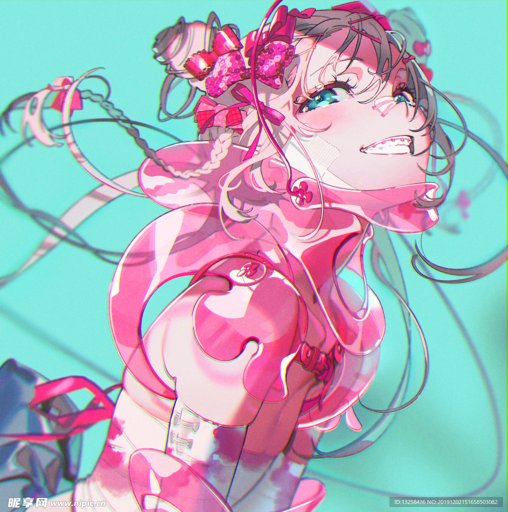 彩色 人物 插画 动漫 背景