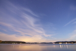 夜空星空晚霞海岸线