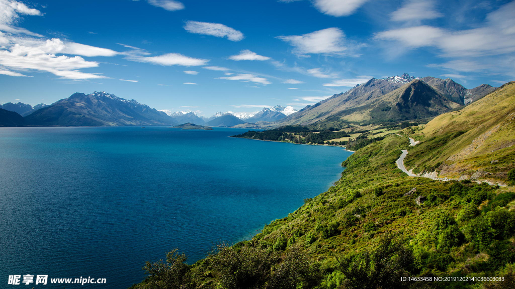 高海拔远景山水风景