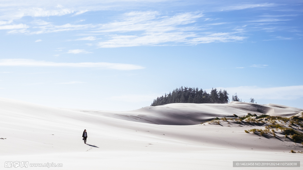 雪地自然风景图