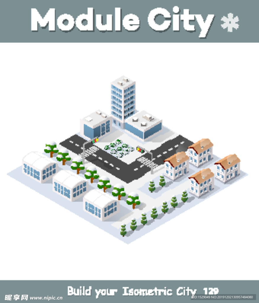 3D现代城市