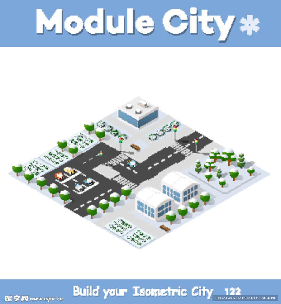 3D现代城市