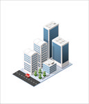 3D现代城市