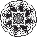 莲花线稿