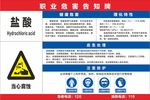 盐酸职业危害告知牌图片