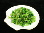青菜拌豆米