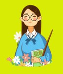 老师 教师 手绘
