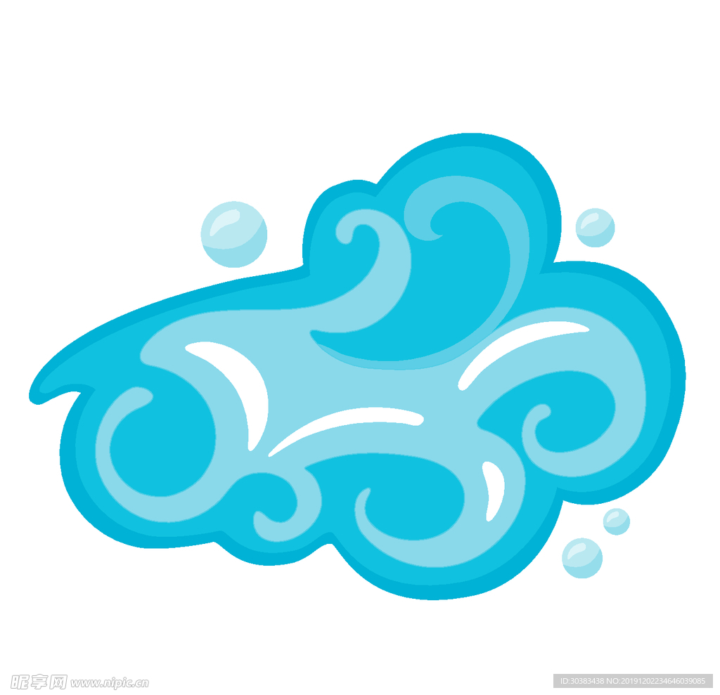 云朵可爱卡通创意矢量素材