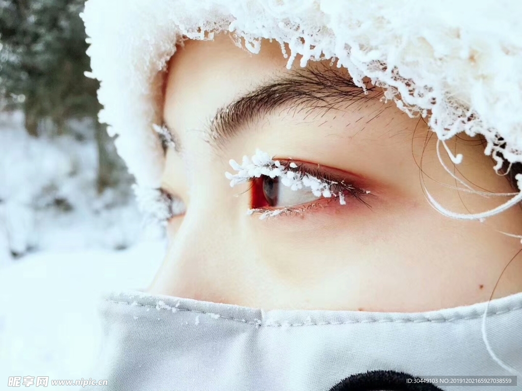 雪乡美女图片