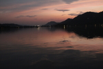 太阳下山以后的湘湖