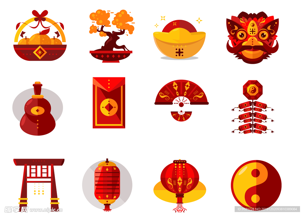 中国新年图标