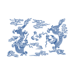 中国风青花瓷花纹图案
