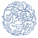 中国风青花瓷花纹图案