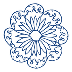 中国风青花瓷花纹图案