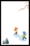 雪地小孩