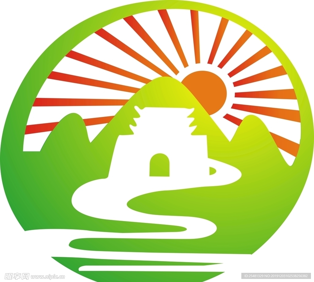 青山绿水标志