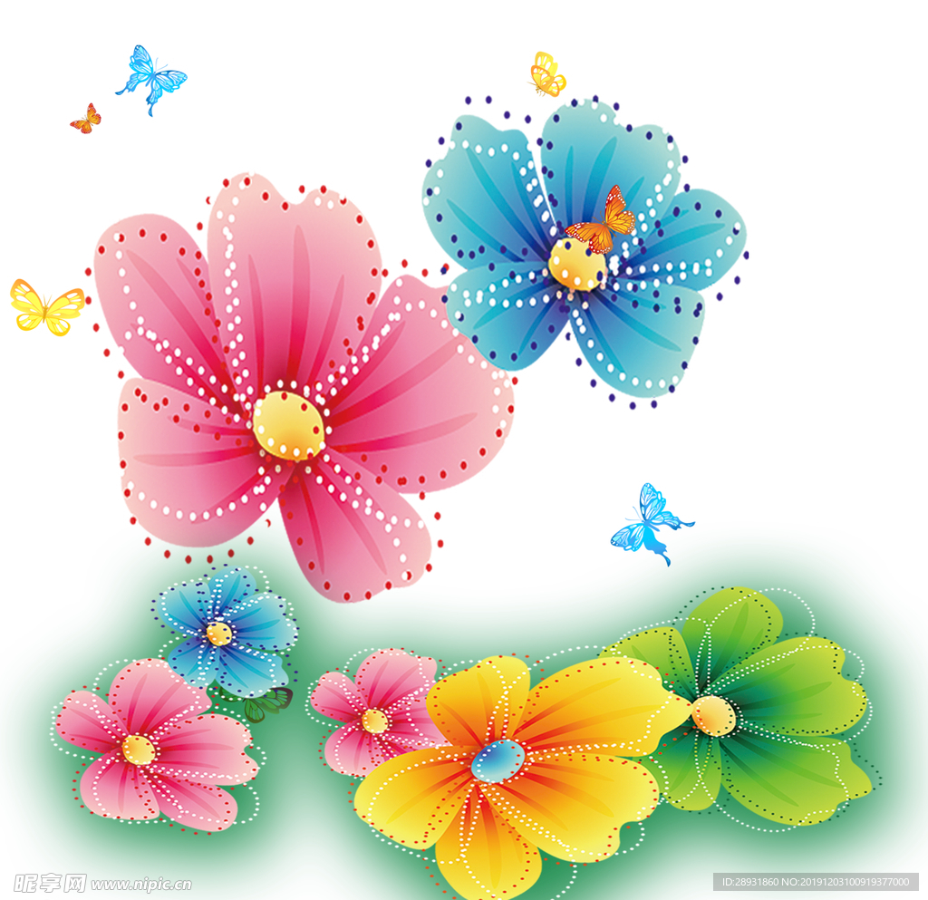 花朵蝴蝶