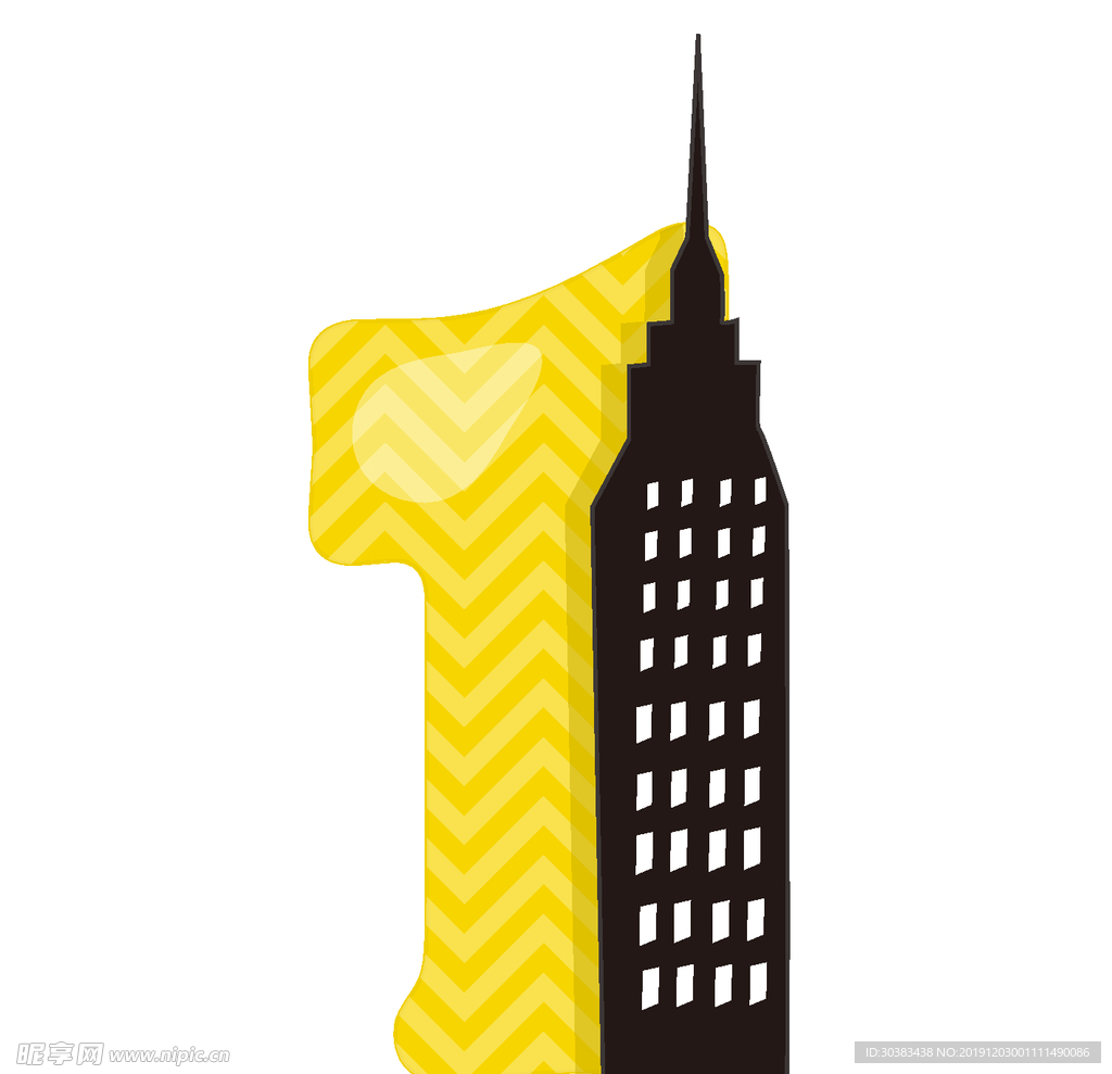 可爱卡通阿拉伯数字矢量素材